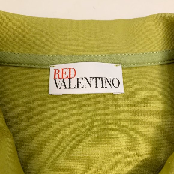 RED VALENTINO Bow Detail Fitted Jacket Pistachio Green - Picture 5 of 11